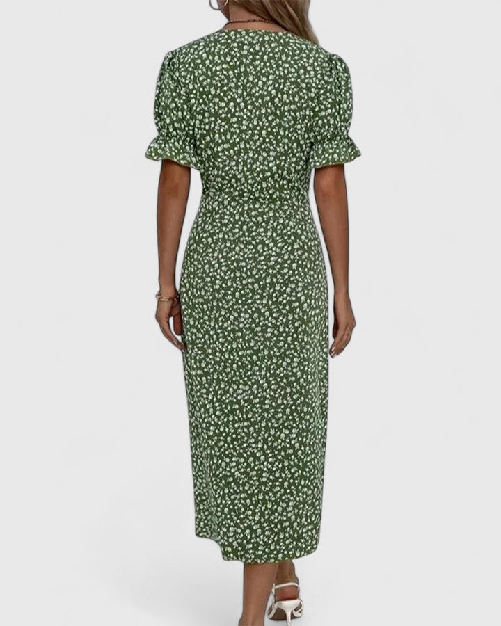 SOPHIA – BLOOM WRAP MIDI DRESS