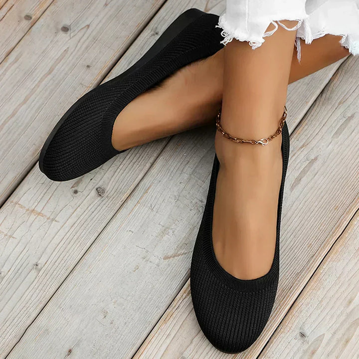 GRACE – COMFY KNIT BALLET FLATS