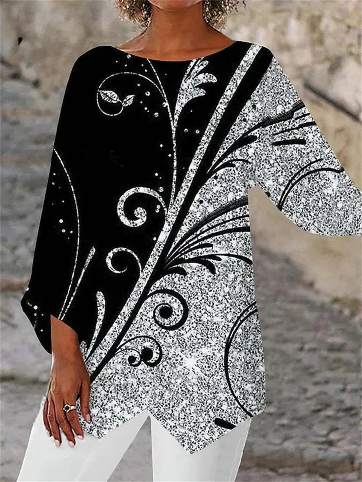 TARA – SPARKLING BUTTERFLY TUNIC TOP