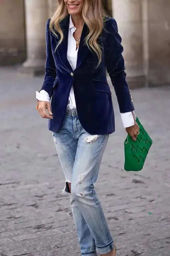 CAMILLE – POLISHED POWER BLAZER