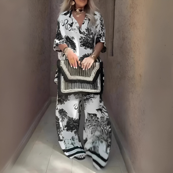 LANA – MONOCHROME SAFARI CO-ORD SET