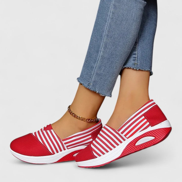 JEAN – STRIPED SLIP-ON SNEAKERS