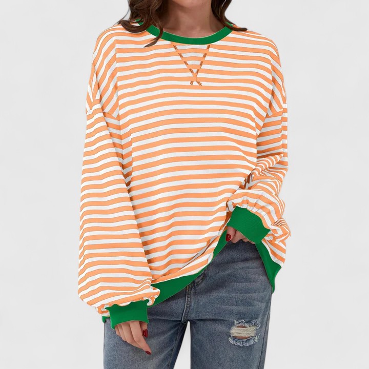 GRACE – OVERSIZED STRIPED SWEATER
