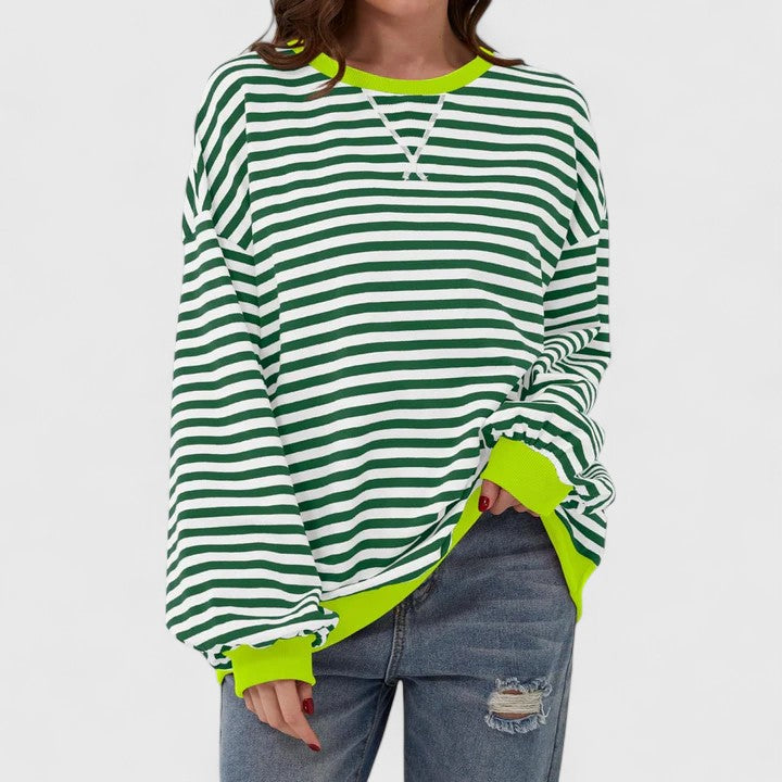 GRACE – OVERSIZED STRIPED SWEATER