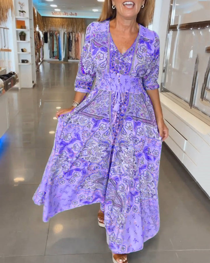 ELENA – BLOSSOM WHIMSY MAXI DRESS