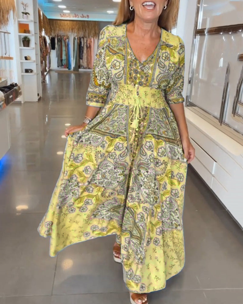 ELENA – BLOSSOM WHIMSY MAXI DRESS