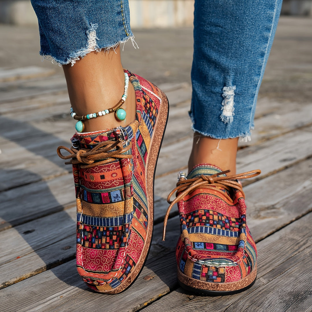 ADELINE – VIBRANT PATCHWORK COMFORT SNEAKERS