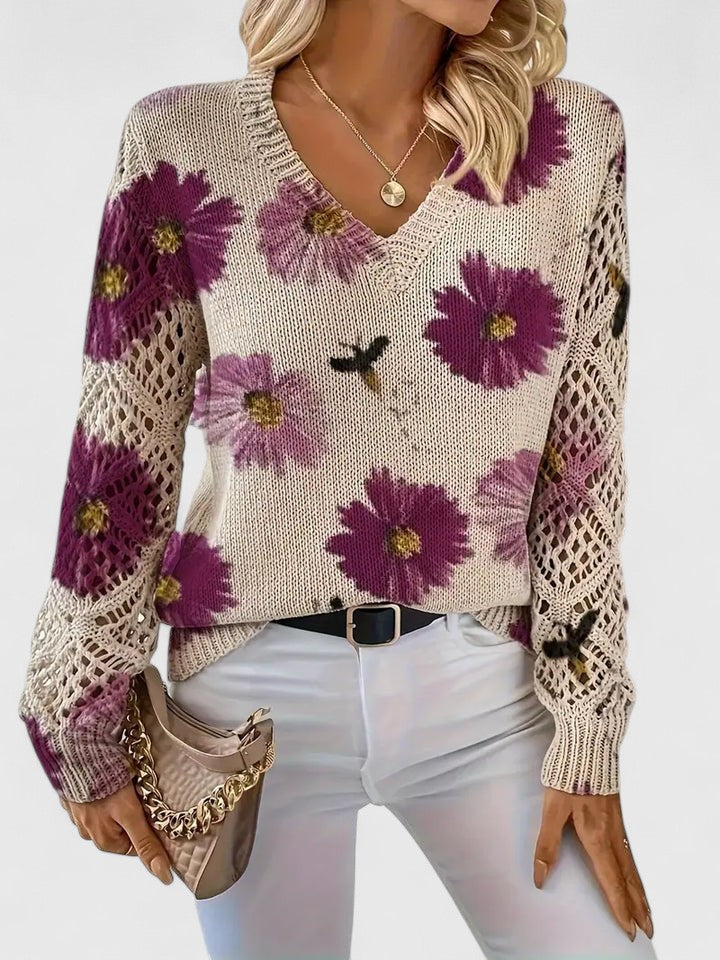 CHARLIE – BLOOMING CHARM KNIT SWEATER