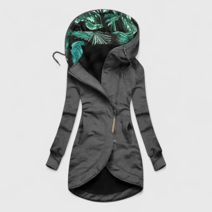 JAENA – ASYMMETRIC TROPICAL HOODIE