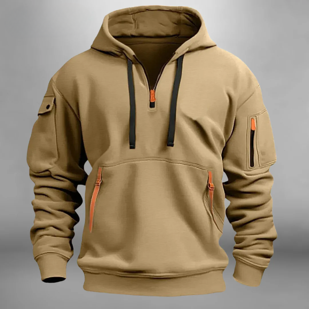 CONOR – CASUAL ZIP HOODED SWEATSHIRT