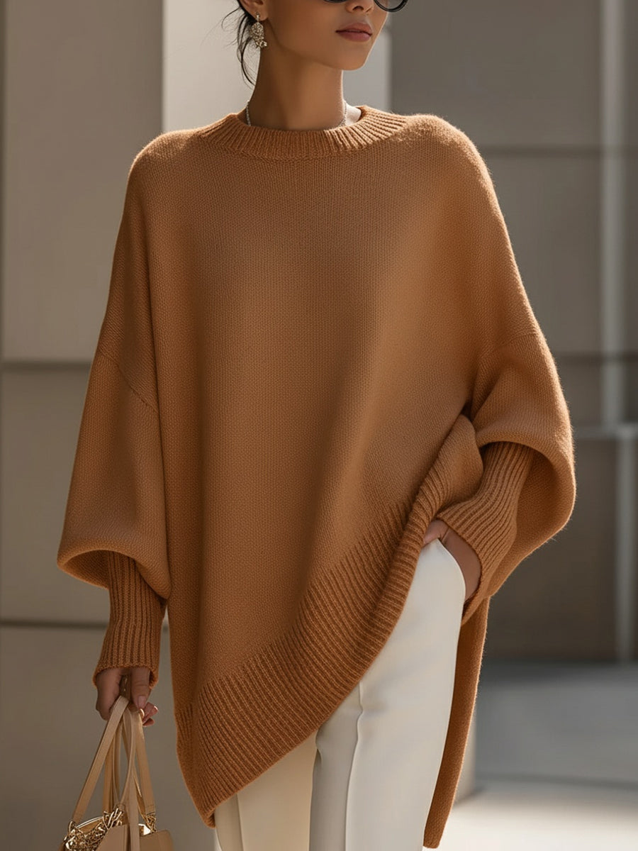 NATALIE – ASYMMETRICAL COZY OVERSIZED SWEATER