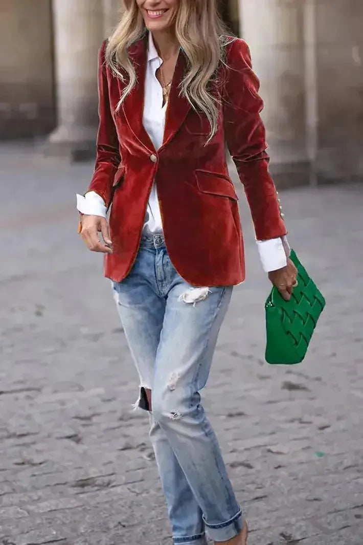 CAMILLE – POLISHED POWER BLAZER