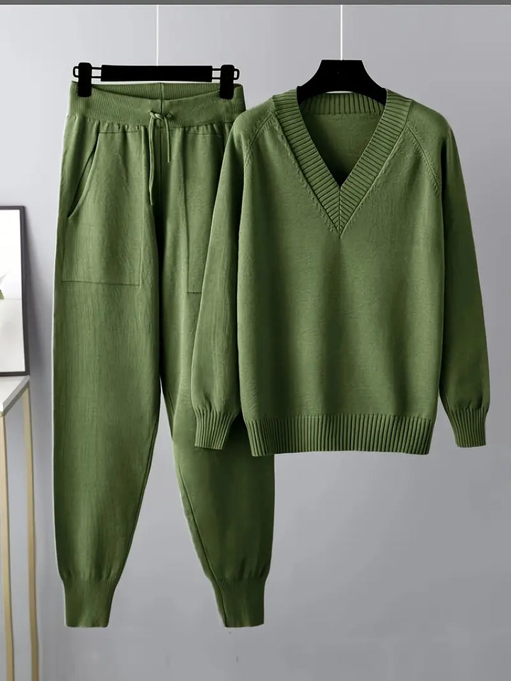 MORGAN – COZY KNIT TWO-PIECE LOUNGE SET