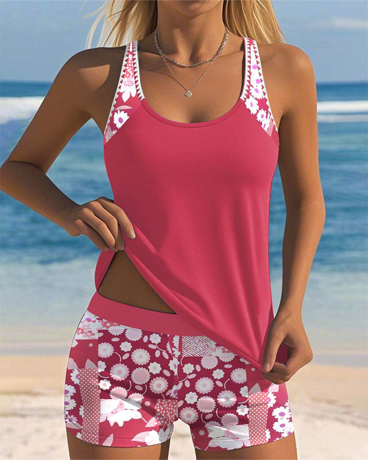 KENDALL – ISLAND BLOOM TANKINI SET
