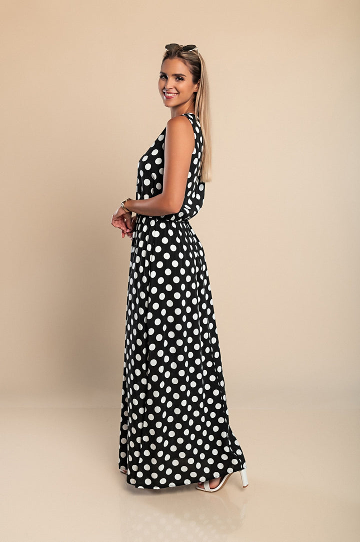 Amber | Long Dot Dress