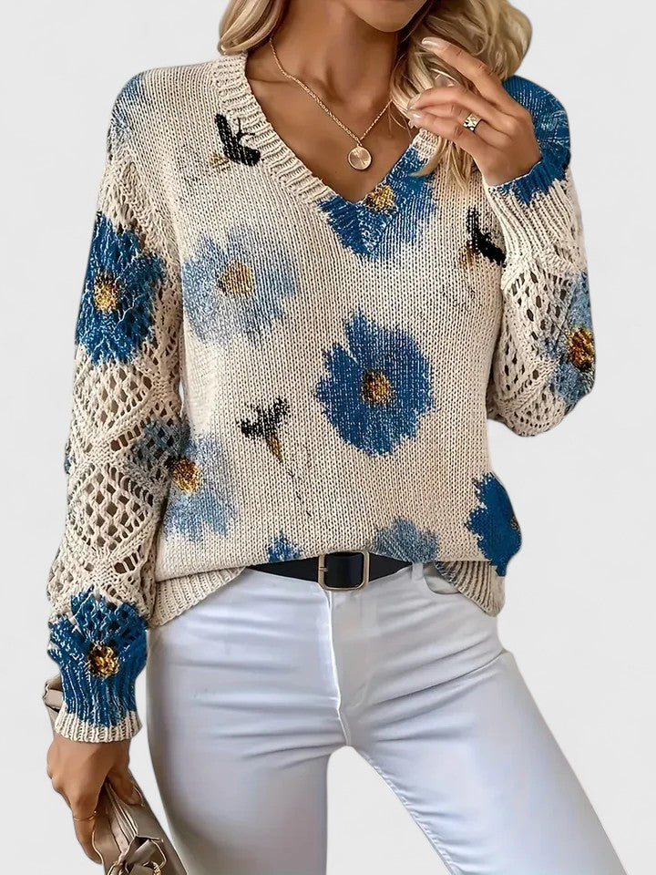 CHARLIE – BLOOMING CHARM KNIT SWEATER