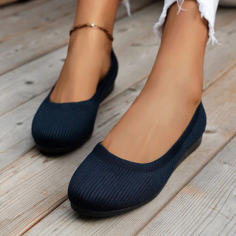 GRACE – COMFY KNIT BALLET FLATS