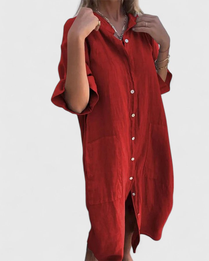 CHLOE – EASY BREEZE SHIRT DRESS