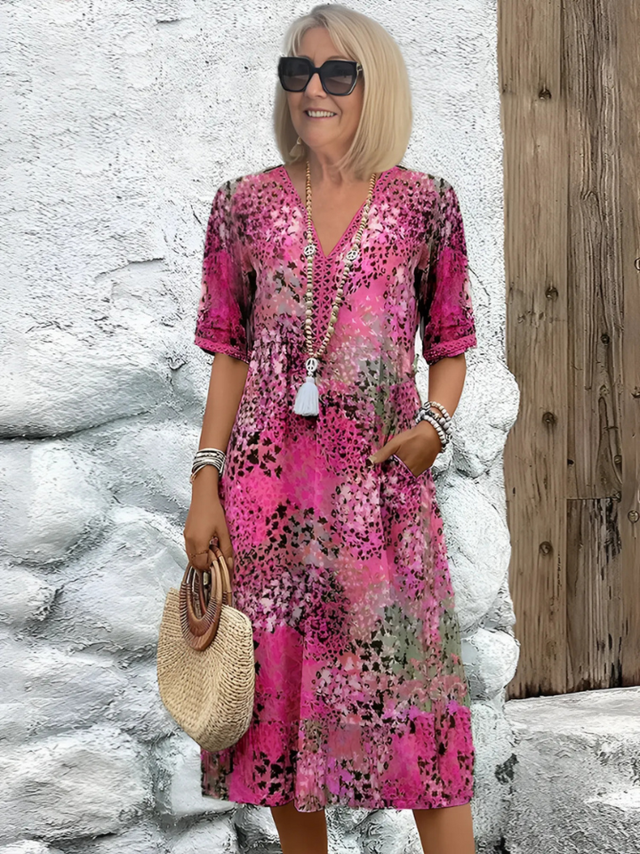 Isabella – Vibrant Mid Length Dress