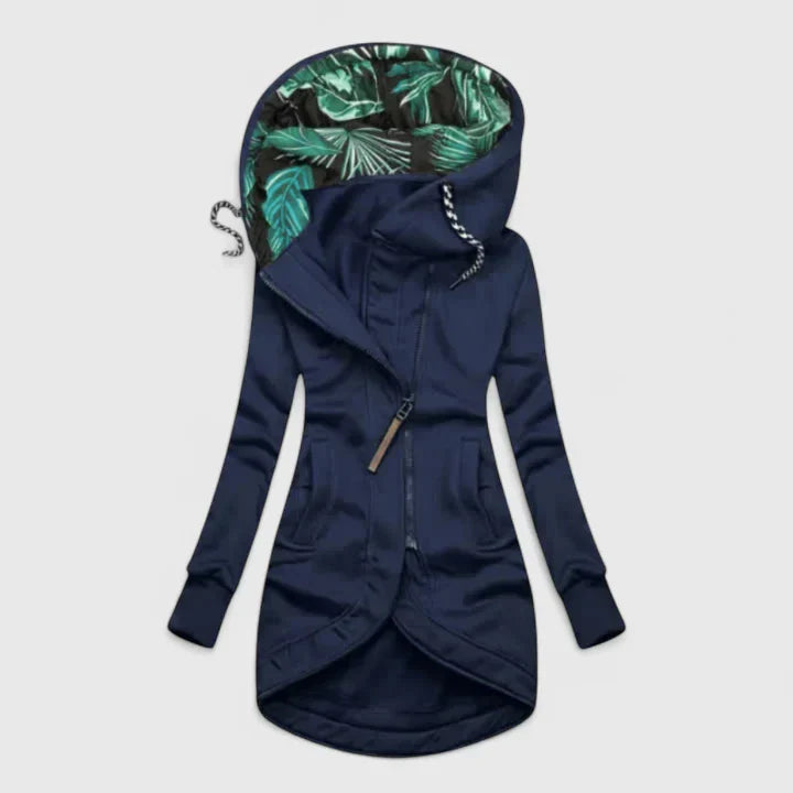 JAENA – ASYMMETRIC TROPICAL HOODIE