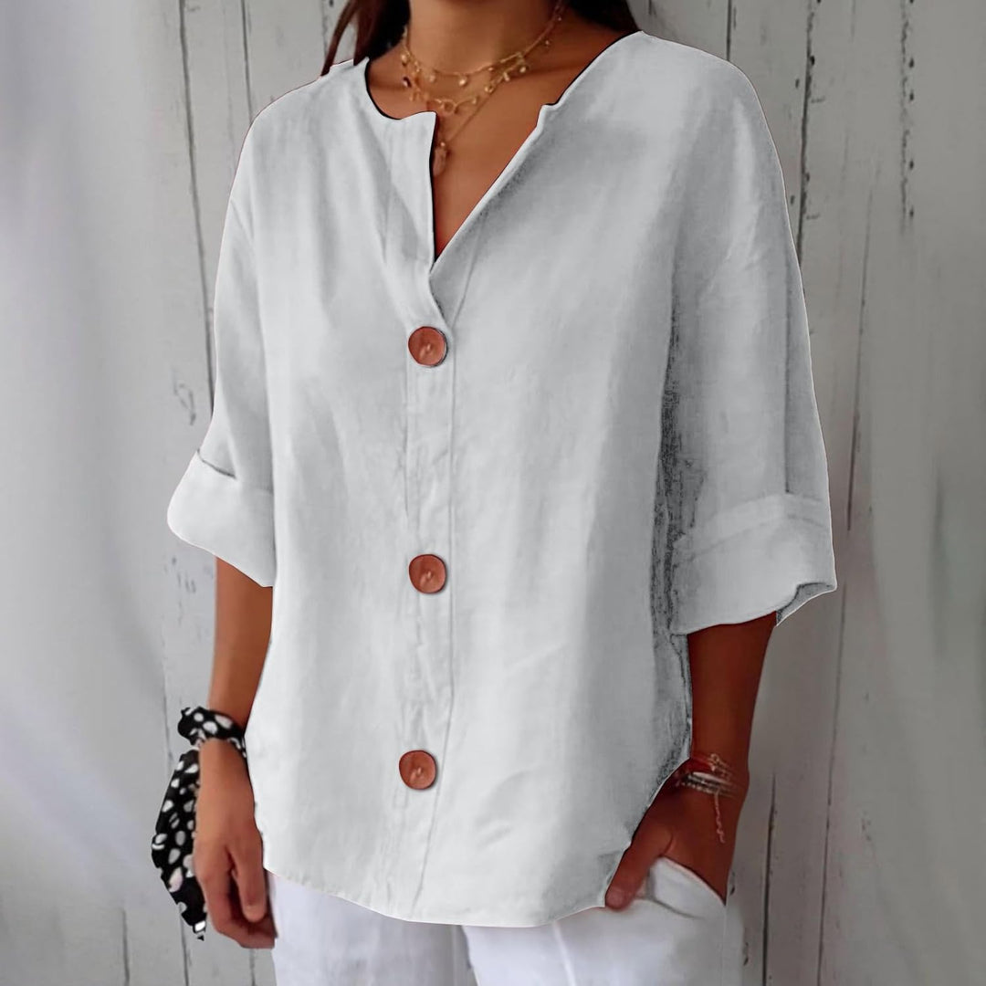 JULIA – RELAXED CHIC BUTTON BLOUSE