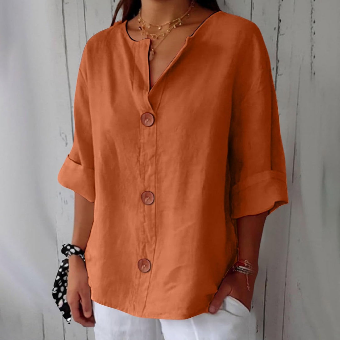 JULIA – RELAXED CHIC BUTTON BLOUSE