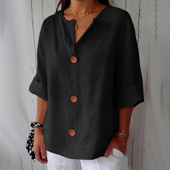 JULIA – RELAXED CHIC BUTTON BLOUSE