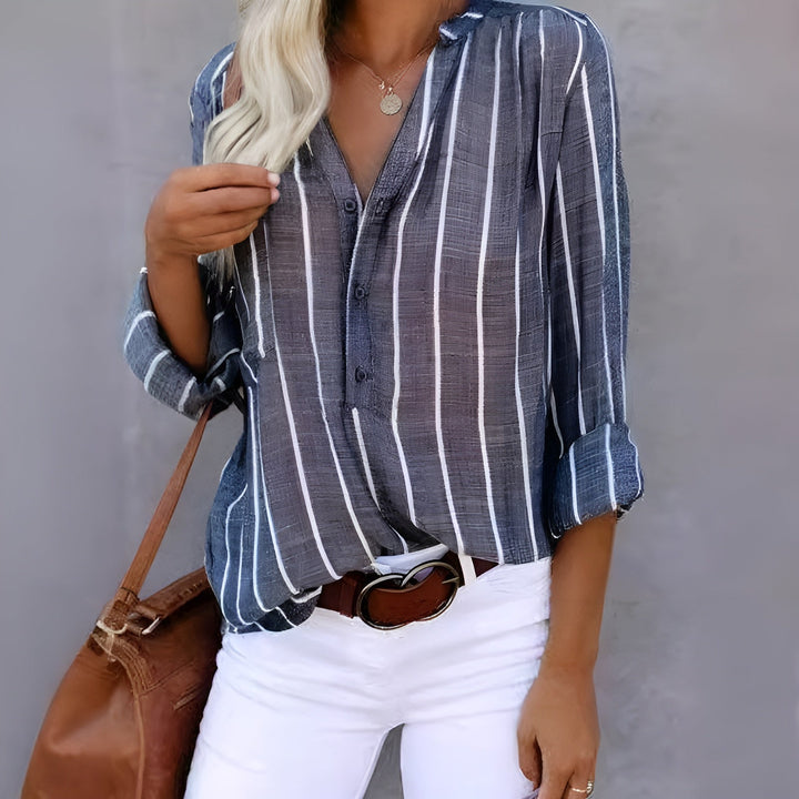 LILLIAN – RELAXED STRIPED BLOUSE