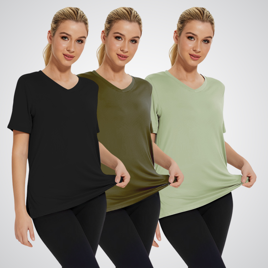 OLIVIA – EVERYDAY V-NECK TEE (3-PACK)