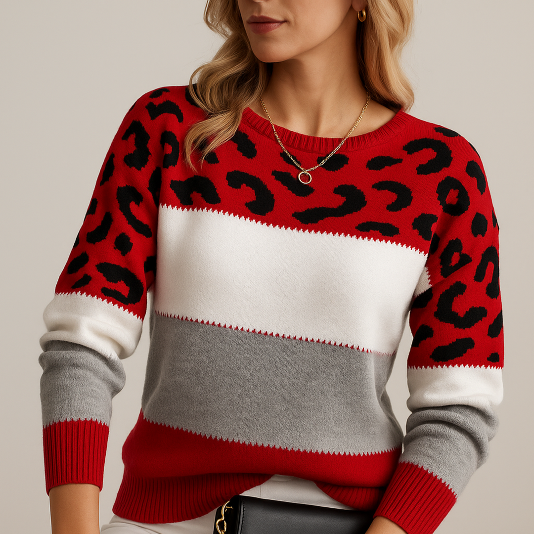 CHEYENNE – TRENDY CHIC PATTERNED SWEATER