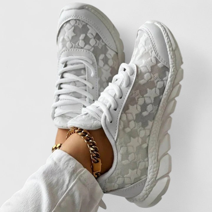 AUDREY – LACE DETAIL CHIC SNEAKERS