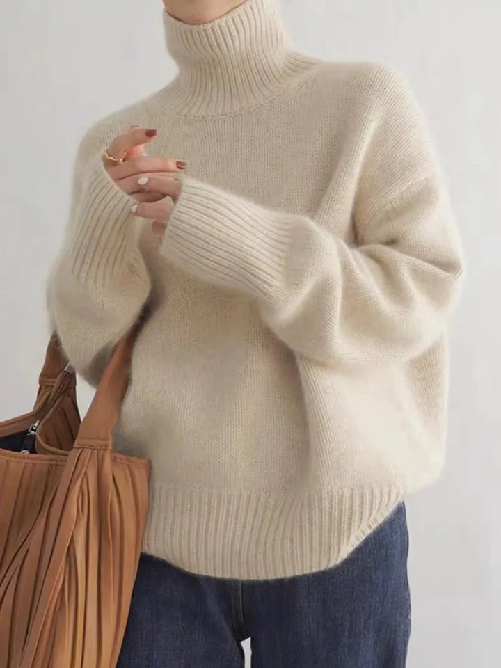 EMERSON – COZY HIGH-NECK RELAXED SWEATER