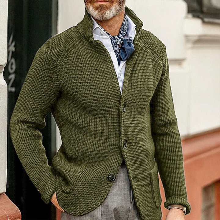 ARTHUR – CLASSIC KNIT BUTTON CARDIGAN