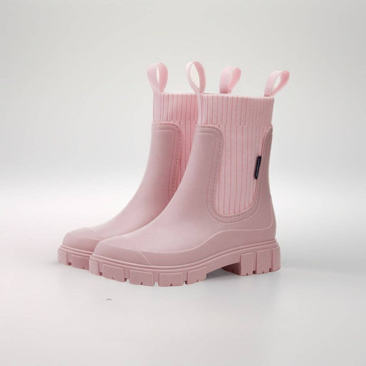 ARIANA – CHUNKY KNIT RAIN BOOT