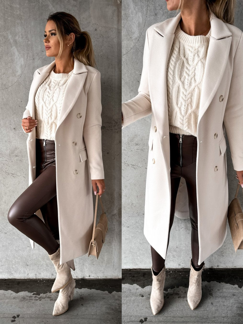 SIERRA – DOUBLE-BREASTED LONG COAT