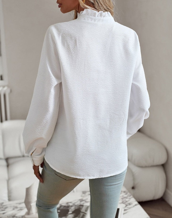 Faelina | Stylish Ruffle Detail Blouse