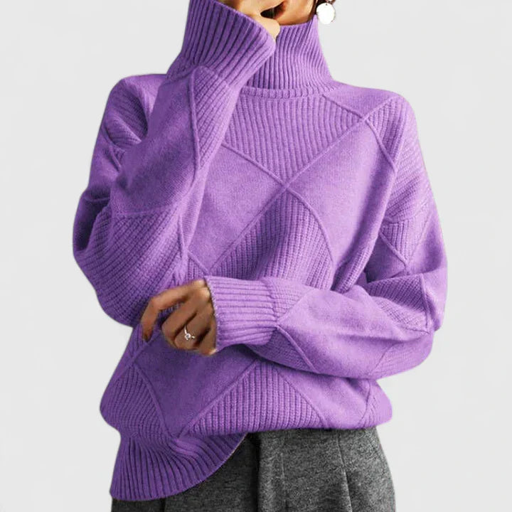 WILMA – COZY TURTLENECK KNIT SWEATER