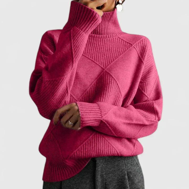 WILMA – COZY TURTLENECK KNIT SWEATER