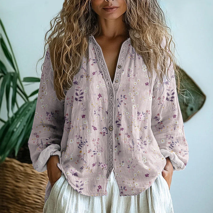LEAH – BOTANICAL CHARM BLOUSE