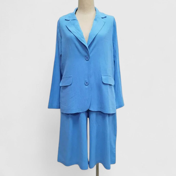 ANNA – RELAXED TAILORED SHORTS SET