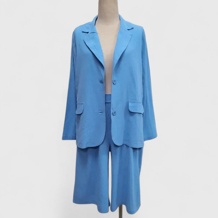 ANNA – RELAXED TAILORED SHORTS SET