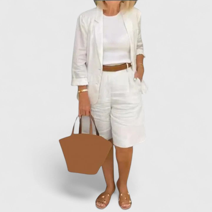 ANNA – RELAXED TAILORED SHORTS SET