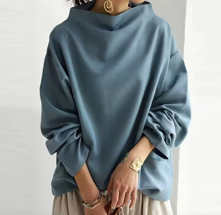 ISABELLA – ELEGANT HIGH-NECK RELAXED SWEATER
