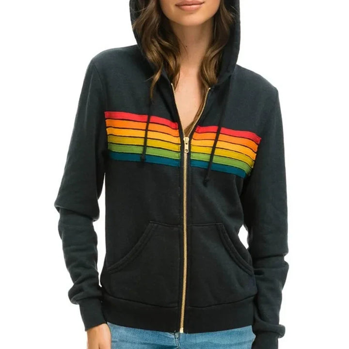 ASTRID – VINTAGE RAINBOW HOODIE