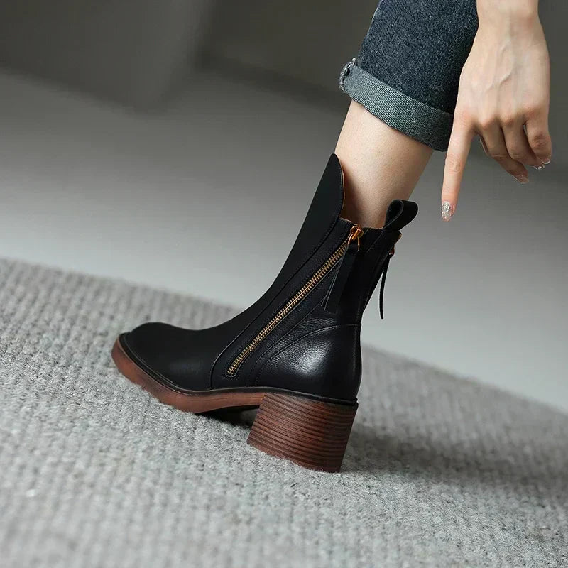 Meadow | Leather Ankle Boots