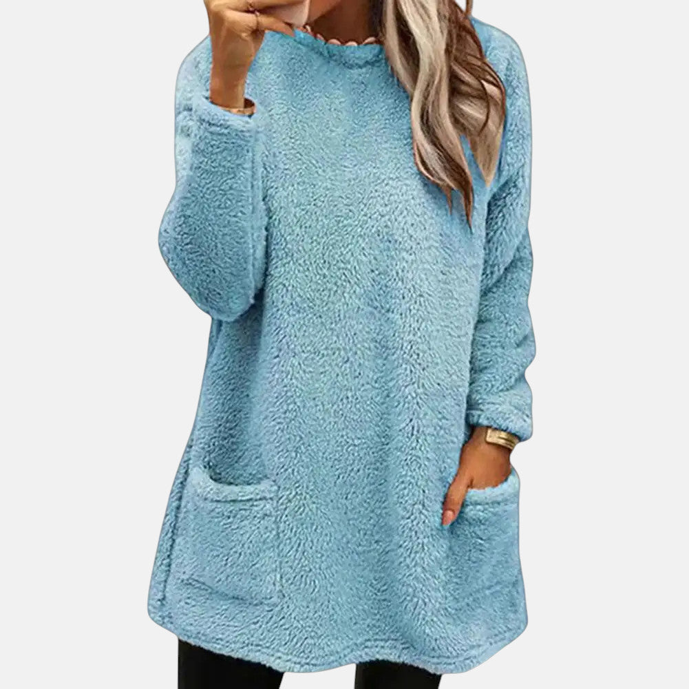 ISABEL – COZY FLEECE LONG SWEATSHIRT