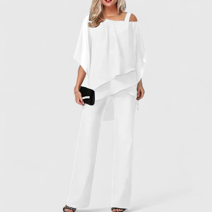 JOCELYN – ELEGANT DRAPE TWO-PIECE SET