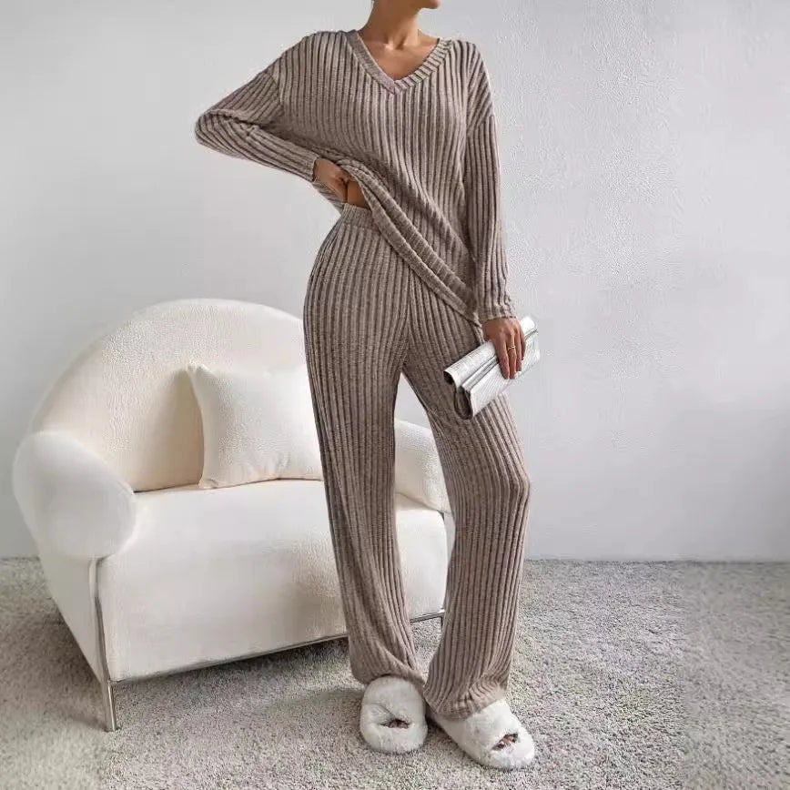 SABINA – Cozy Wide-Leg Lounge Set