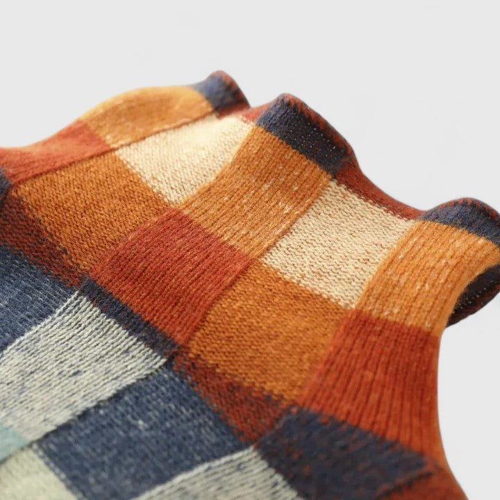 ANGELA – CHECKERBOARD SWEATER