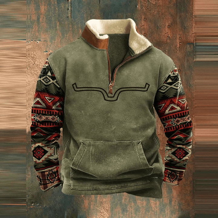 LANCE – RETRO GRAPHIC HALF-ZIP SWEATSHIRT